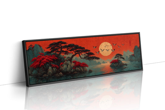 Crimson Sun Over Quiet Isles