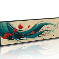 Petals Adrift on Teal Currents