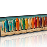 Vintage Surfboard Rainbow