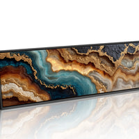 Teal and Gold Geode Flow