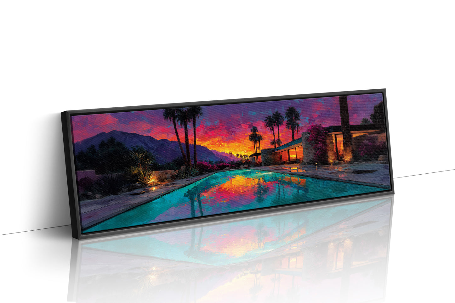 Desert Sunset Poolside Glow