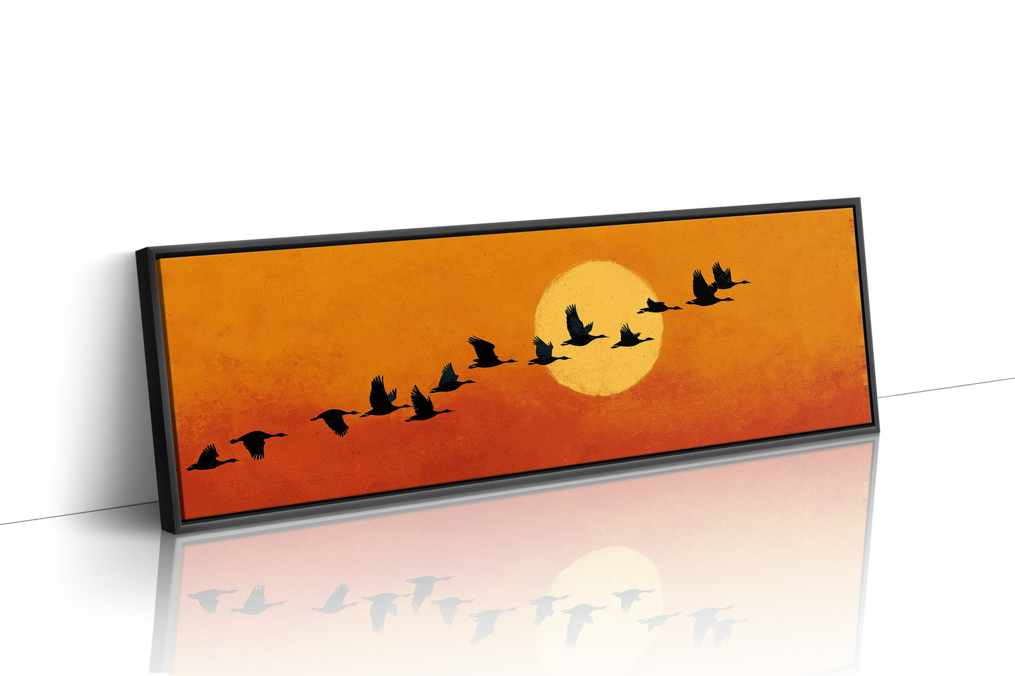 Wild Geese Across the Setting Sun
