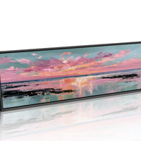 Blush Horizon Coastal Sunset