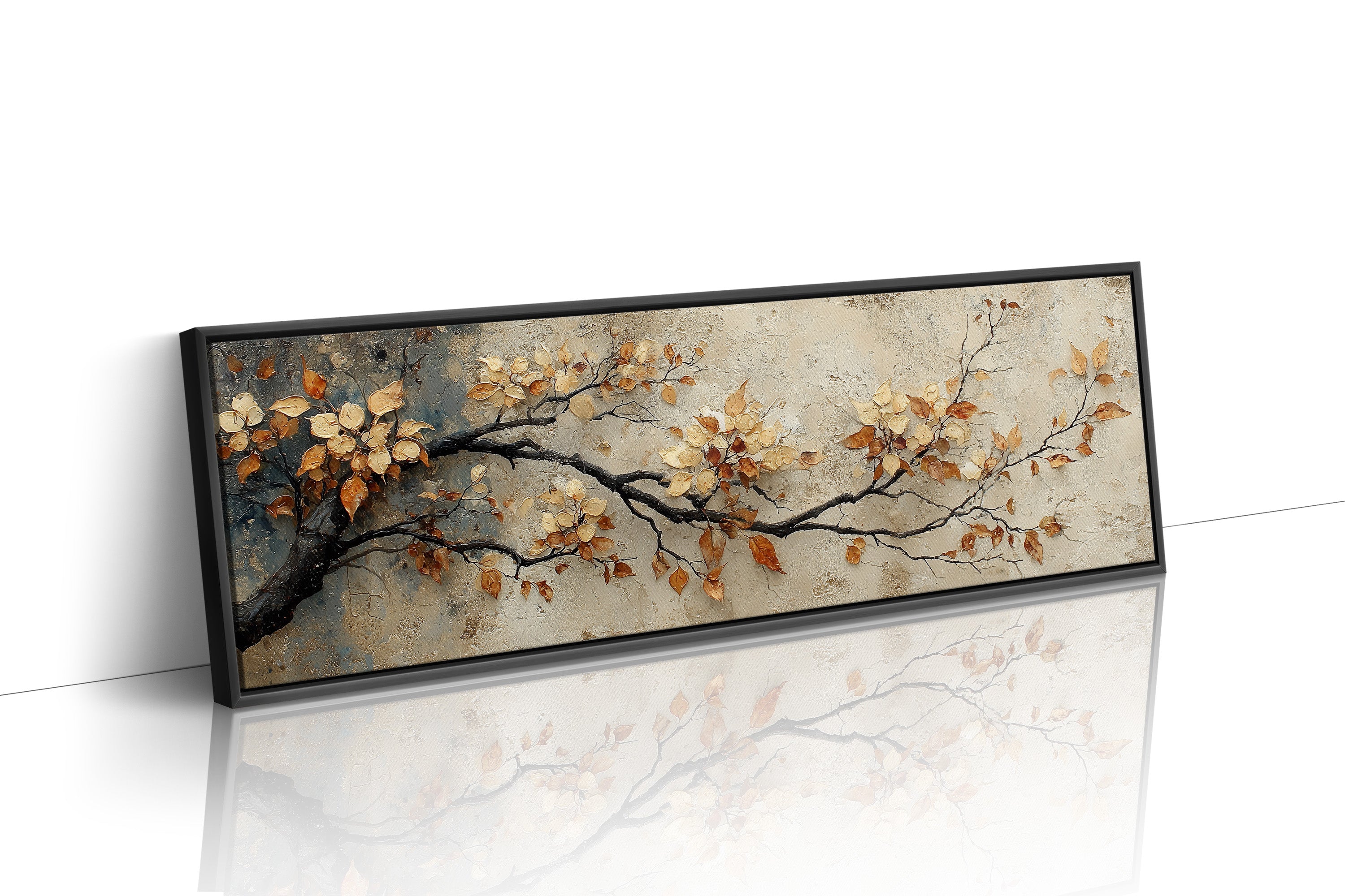 Golden Leaves On Quiet Branch
