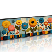 Mid Century Floral Garden in Retro Colors