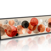 Terracotta Circles and Botanical Line Art