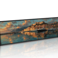 Golden Harbor at Mediterranean Sunset