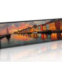 Colorful Harbor Sunset Cityscape