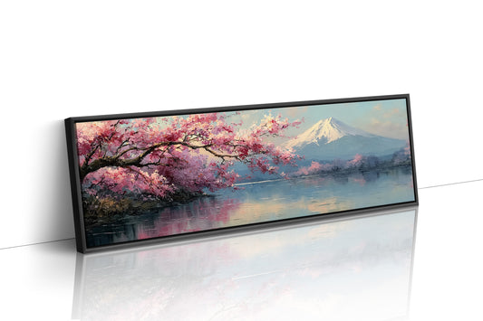 Cherry Blossoms and Mount Fuji Lake