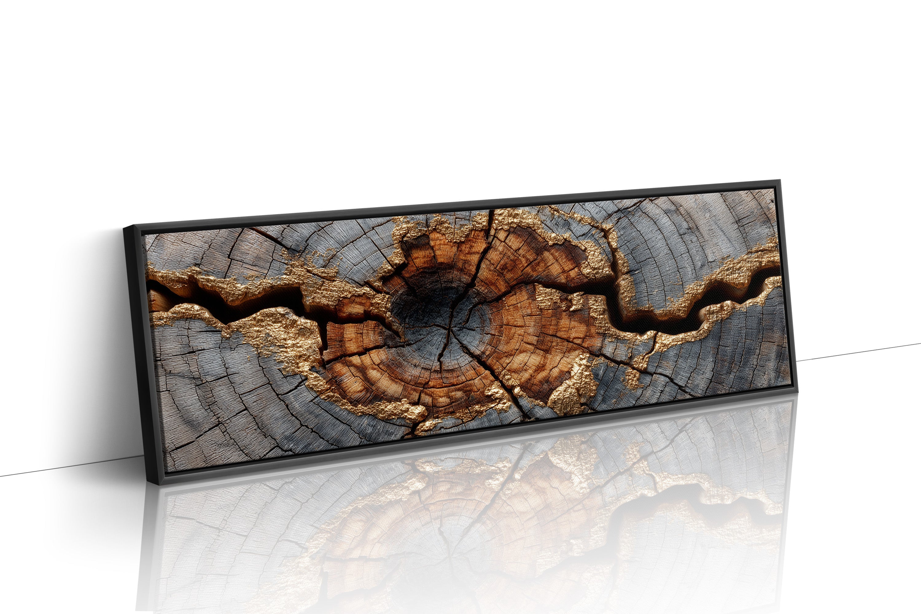 Gold Veins Through Ancient Wood