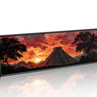 Sunset Over the Ancient Pyramid