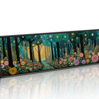 Golden Moon Through Enchanted Forest