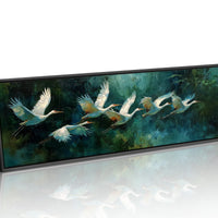 White Herons in Silent Flight