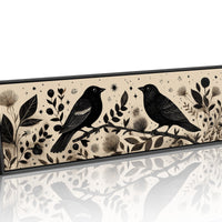 Midnight Birds Among Wildflowers