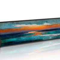 Abstract Ocean Sunset Horizon