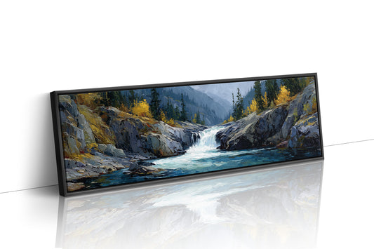 Mountain Waterfall Forest Landscape