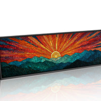 Radiant Sunrise Over Quiet Peaks