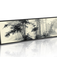 Misty Bamboo Grove Ink Landscape