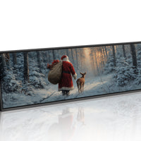 Santa’s Quiet Walk Through Winter Pines