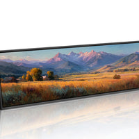 Golden Fields Beneath Mountain Peaks