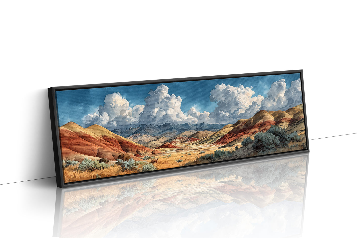 Painted Desert Beneath Towering Clouds