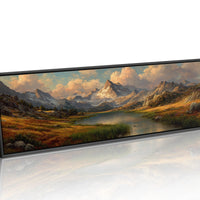 Golden Valley Beneath Alpine Peaks