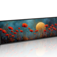 Moonlit Red Poppy Field Dreamscape