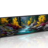 Autumn River Through Golden Pines