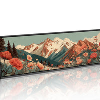 Wildflowers Beneath The Alpine Peaks
