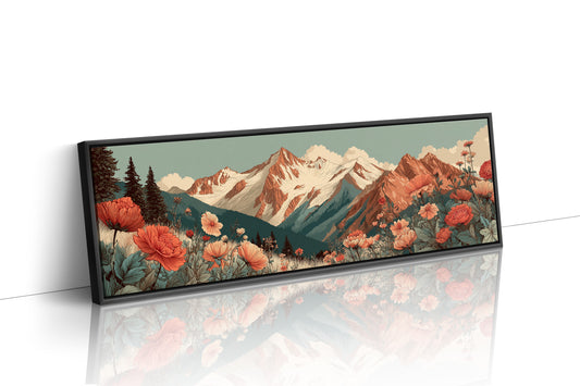 Wildflowers Beneath The Alpine Peaks