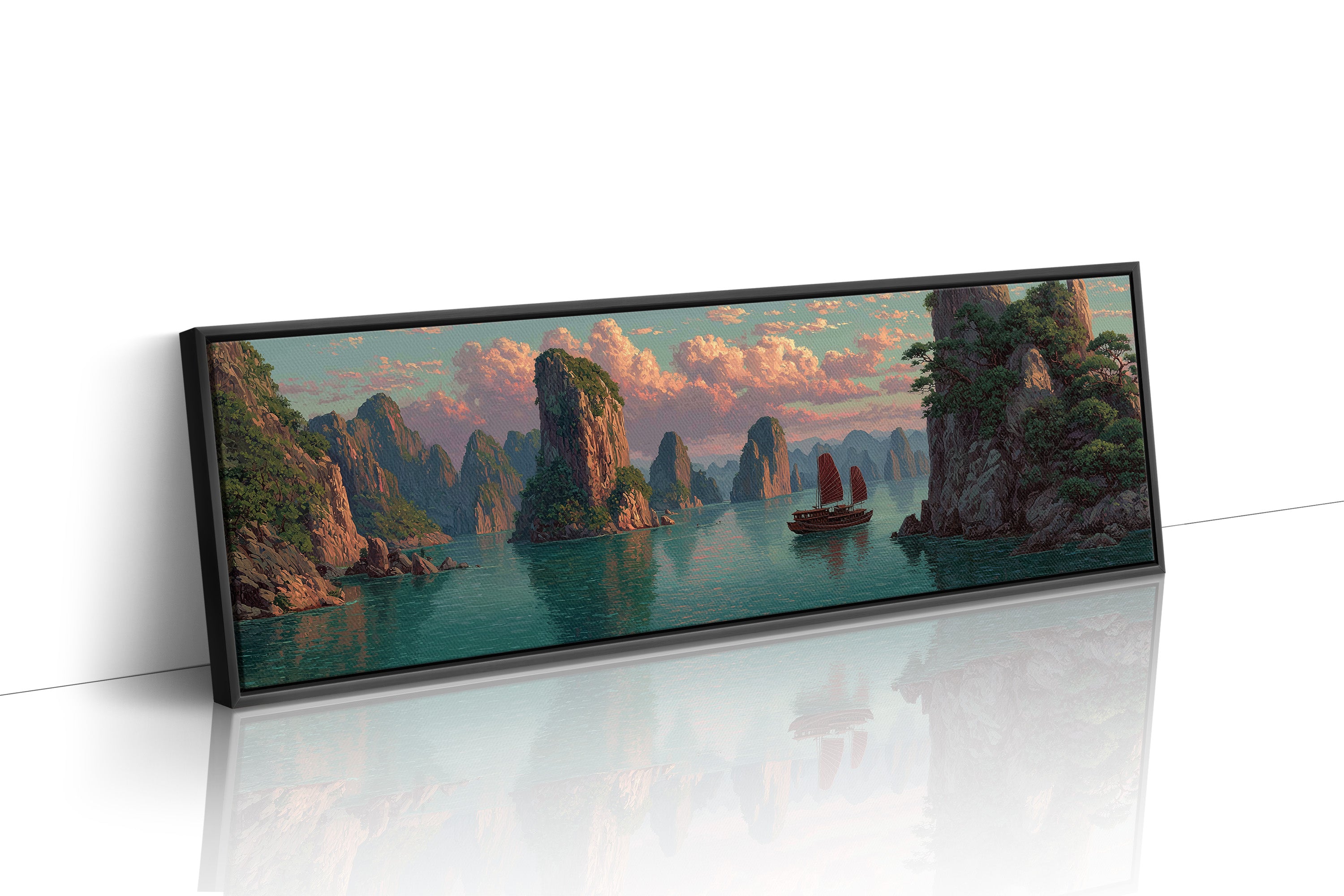 Sailing Between Stone Giants