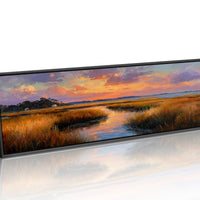 Golden Marsh Beneath A Painted Sky