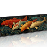 Koi Beneath the Midnight Waves