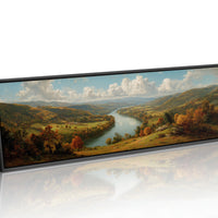 Autumn Valley Along The Riverbend