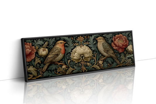Songbirds Among Baroque Blooms