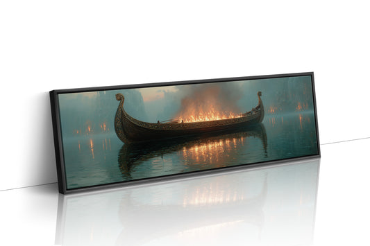 Viking Farewell On The Burning Sea