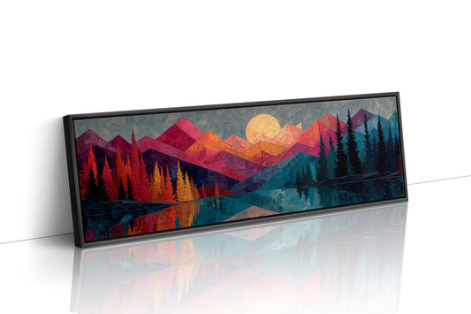 Moonrise Over Prism Peaks