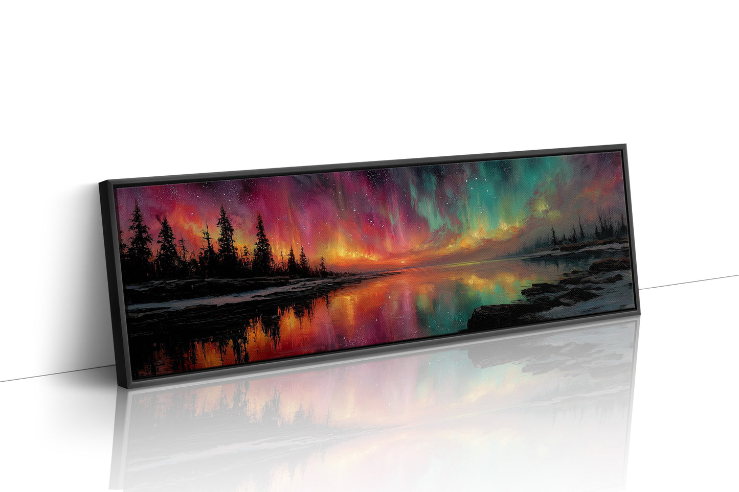 Northern Lights Over Still Waters