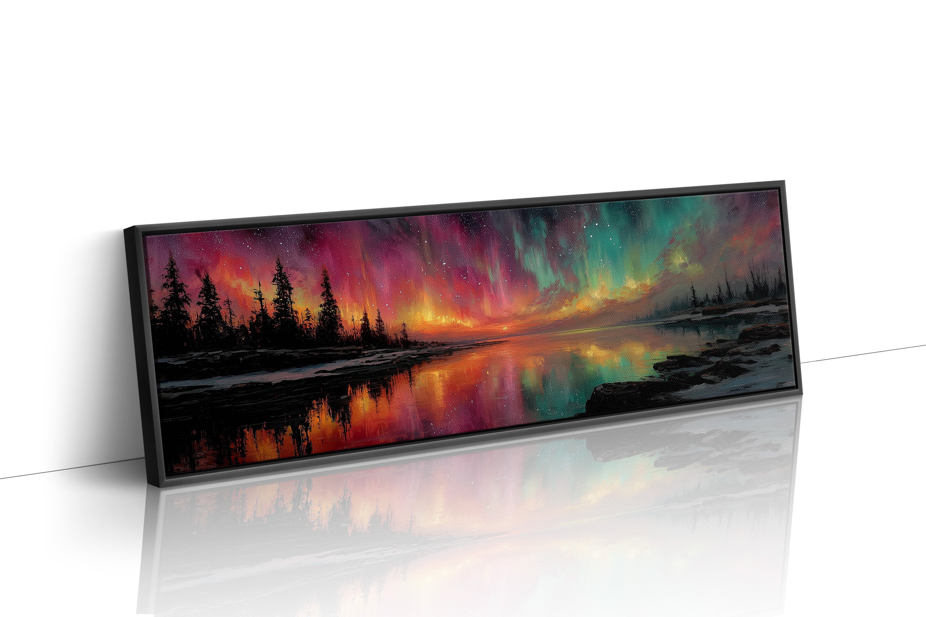 Northern Lights Over Still Waters