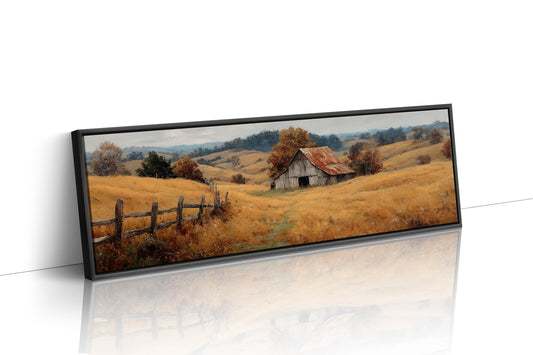Autumn Hillside Barn