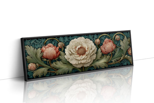 Vintage Peony Blooming Garden