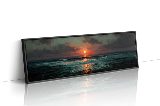 Crimson Ocean Sunset