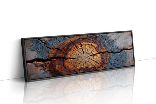 Wood Grain Tree Rings Rustic Macro Wall Art