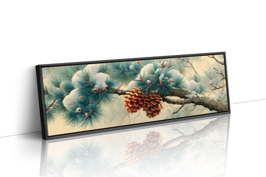Winter Pine and Golden Cone