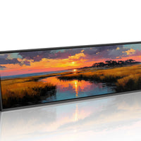 Golden Marsh Sunset Reflections