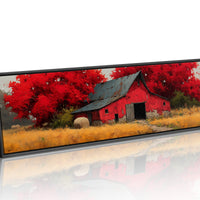 Red Barn Beneath the Autumn Blaze