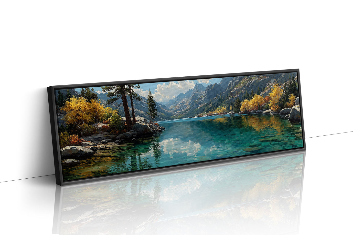 Clear Waters Beneath the Autumn Peaks