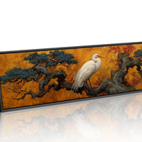 Heron Among Golden Pines
