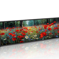 Red Blossoms Beneath the Pines