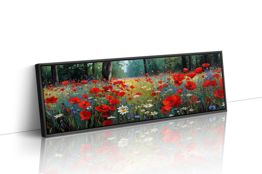 Red Blossoms Beneath the Pines